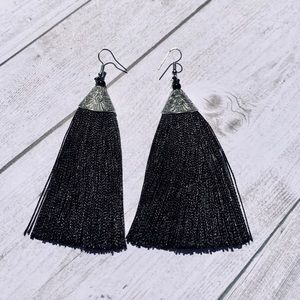 3 inch Black Tassels